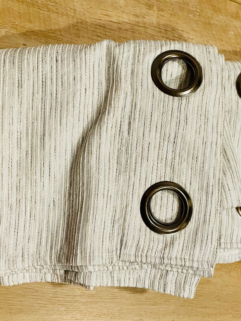 SALT Benton Grommet Window Curtain Panels 2 Light Filtering Gray 36x83” Textured